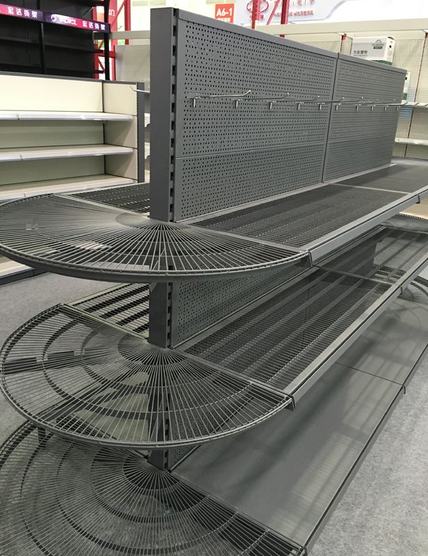 Supermarket / Grocery Store Display Racks Half Round Shelf