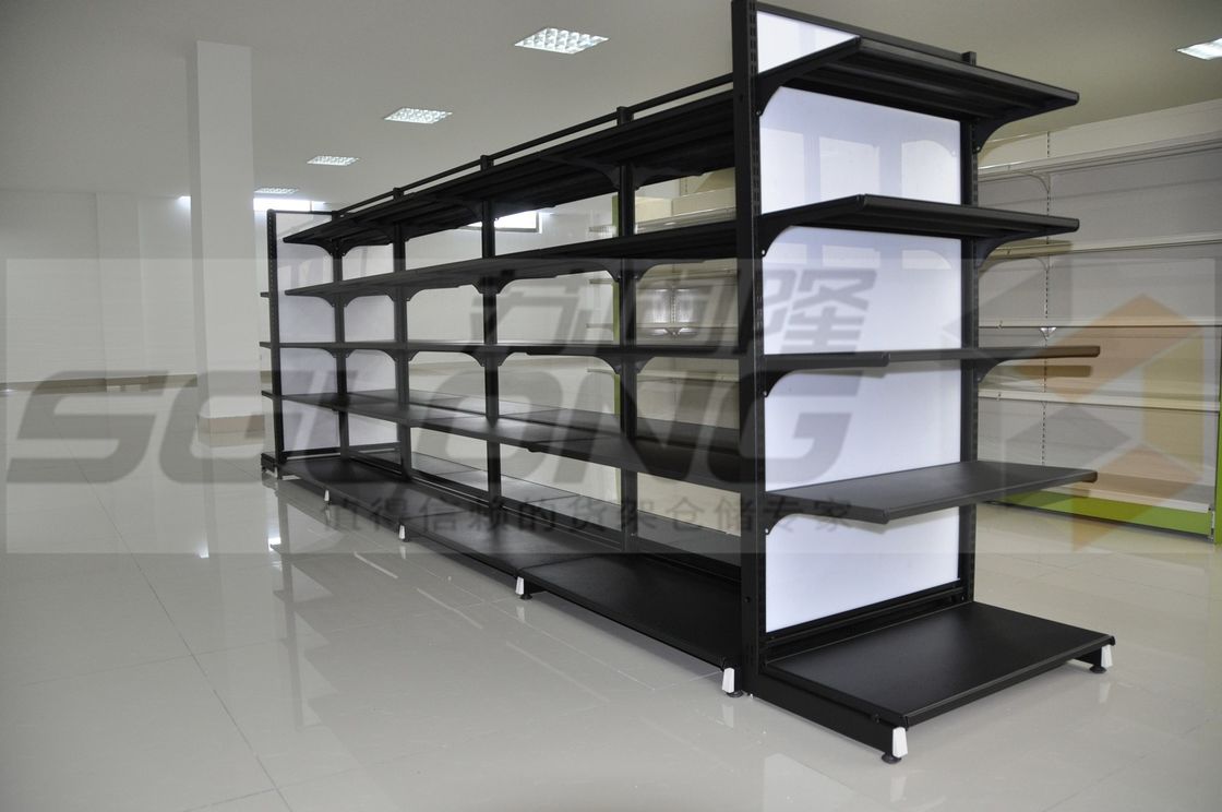 Professional Retail Double Sided Gondola Shelving Units 100kg 150kg