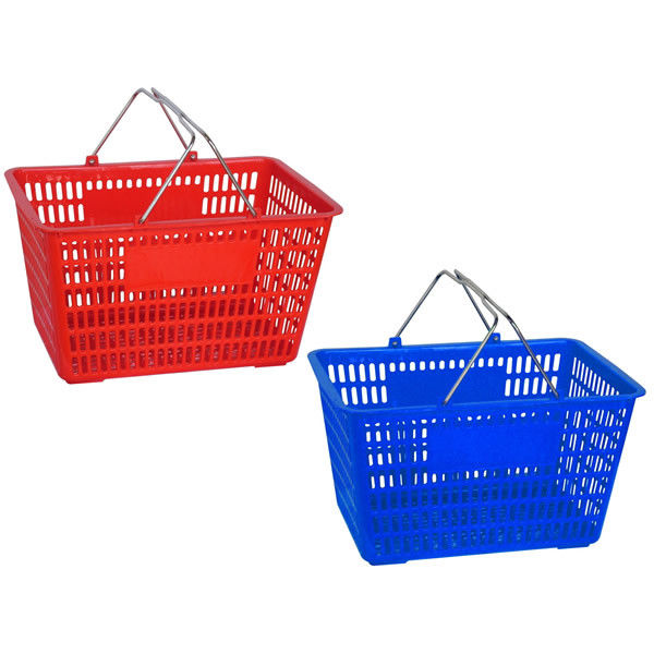 Single handle Supermarket Shopping Baskets