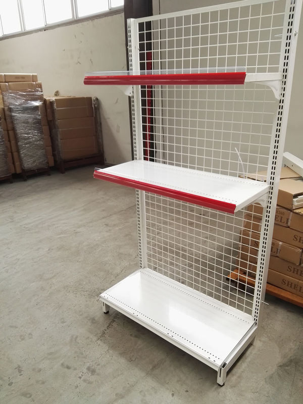 Supermarket Convenience Wire Mesh Shelves White