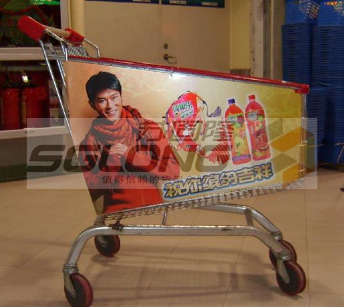 Commercial Supermarket Grocery Shopping Cart 180 Litres Volume With EVA