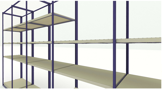 Stylish Sturdy E5 Series Steel Wood Medium Duty Rack for Plants Decorative Items in Commercial Home Environments