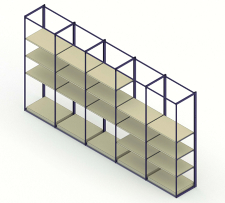 Stylish Sturdy E5 Series Steel Wood Medium Duty Rack for Plants Decorative Items in Commercial Home Environments