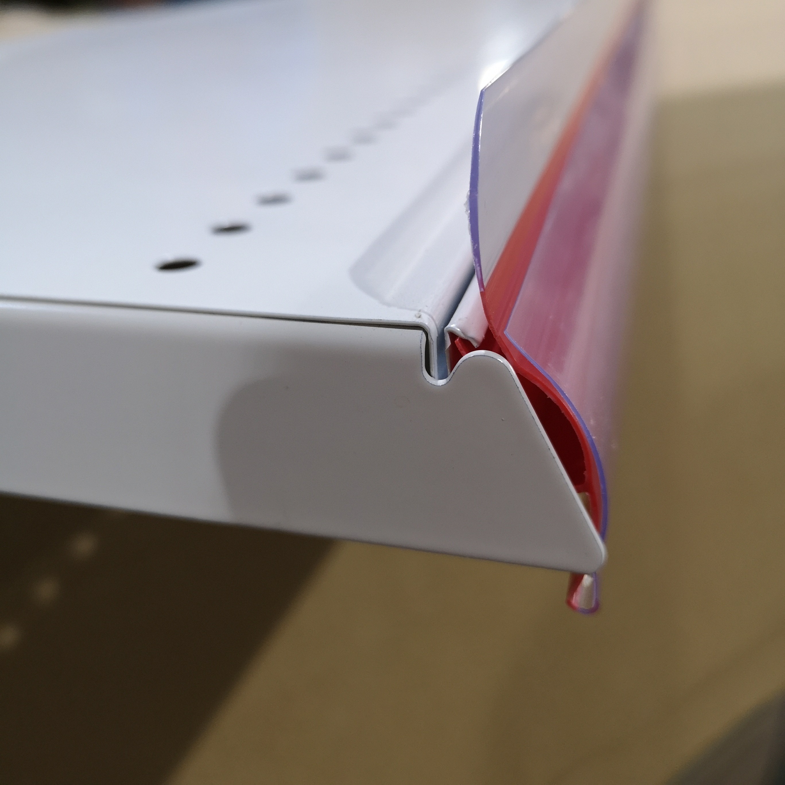 Supermarket Retail Plastic PVC Acrylic Price Tag Holder For Shelves