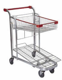 Supermarket Shopping Trolley Cargo Cart Zinc Plated Surface Treatment SGL-Y-036