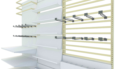 Customizable Adjustable Retail Shelving for Streamlined Warehouse Management