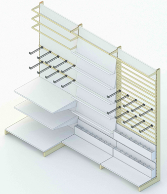 Customizable Adjustable Retail Shelving for Streamlined Warehouse Management