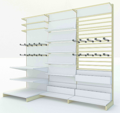 Customizable Adjustable Retail Shelving for Streamlined Warehouse Management