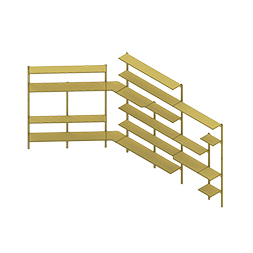 Heavy-Duty Supermarket Shelving System 1500mm Modular Display Rack