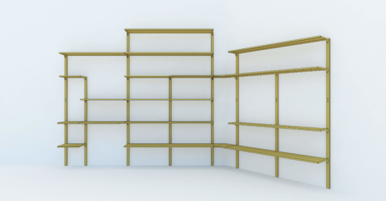 Heavy-Duty Supermarket Shelving System 1500mm Modular Display Rack