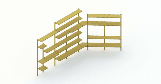 Heavy-Duty Supermarket Shelving System 1500mm Modular Display Rack