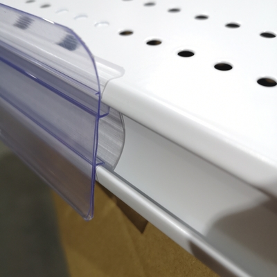 PVC Price Strip Holder Use For Supermarket Shelf Transparent