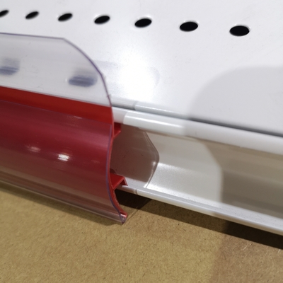 Plastic Embedded Data Strip Label Holder For Supermarket Shelf