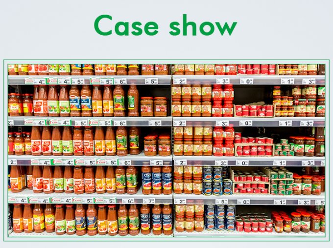 Supermarket Custom Plastic Shelf Label Holder Strips For Gondola